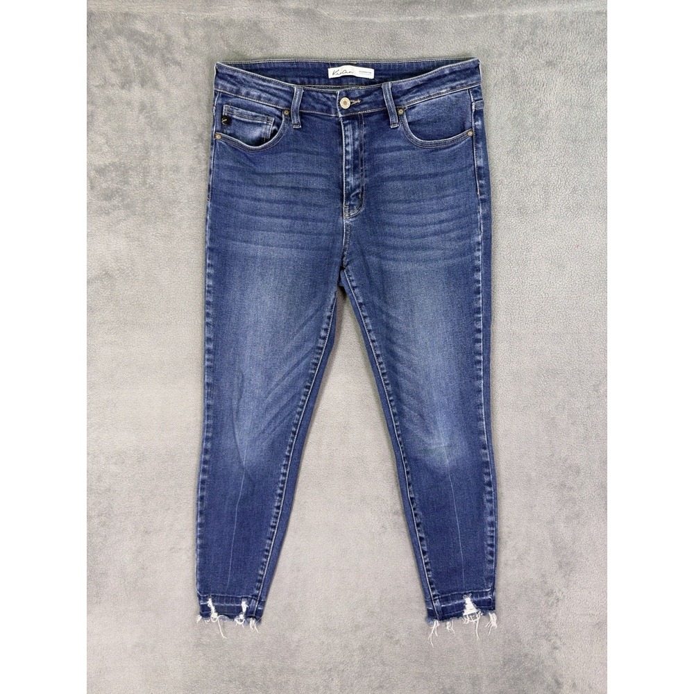 KanCan Jeans Womens 29 Blue Medium Wash High Rise Skinny Stretch Denim